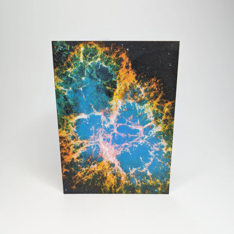 Crab Nebula Risograph Greetings Card